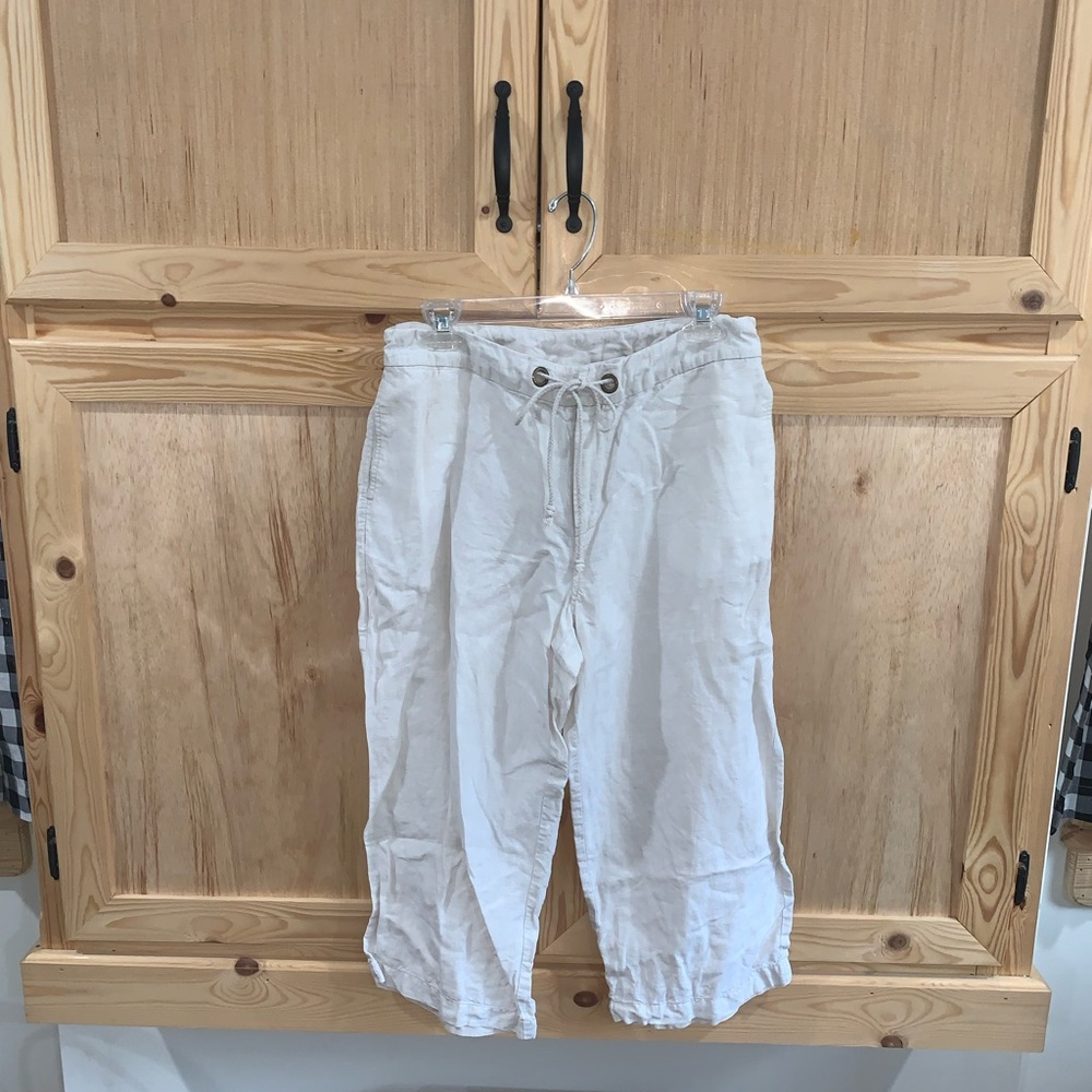 Jamaica Bay Linen capri pants size 8